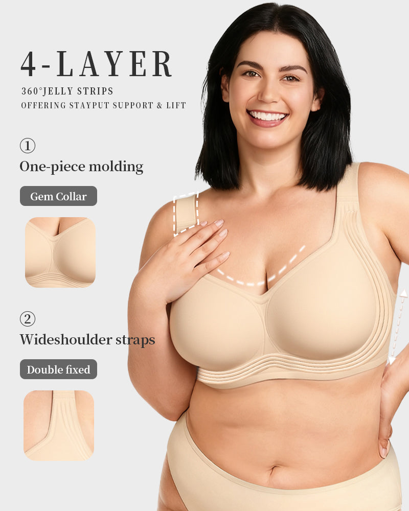 Glamoushape® Comfortable Wireless Full Coverage Jelly Bra