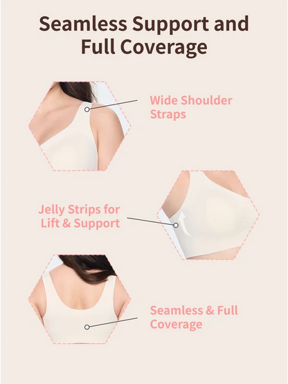 Glamoushape® Antibacterial Seamless Wire-Free Jelly Bra