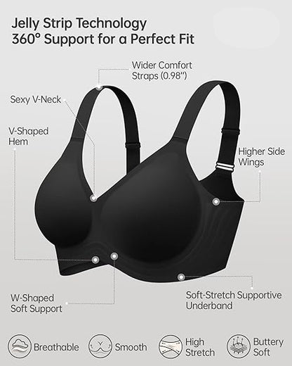 LAST DAY SALE 70% OFF -Glamoushape® Jelly Strip Wireless Push-Up Bra