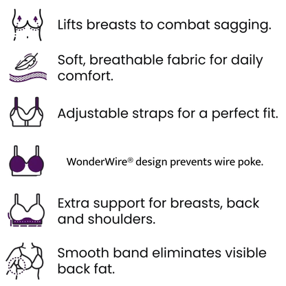 Glamoushape® Magiclift Lace Minimizer Bra | Supportive Everyday Fit